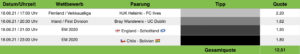 Tippvorschau Sportwetten Tipps 18.06.2021 (3)