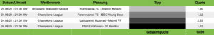 Tippvorschau Sportwetten Tipps 24.08.21